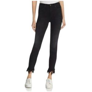 JOE’S JEANS The Charlie High Rise Skinny Ankle Black Wash Denim Jeans Size 25